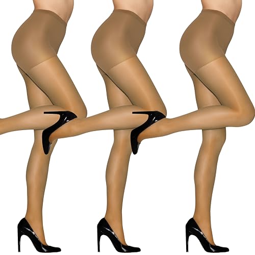 Image of Hanes Alive Women's Full Support, Control Top, Reinforced Toe Pantyhose