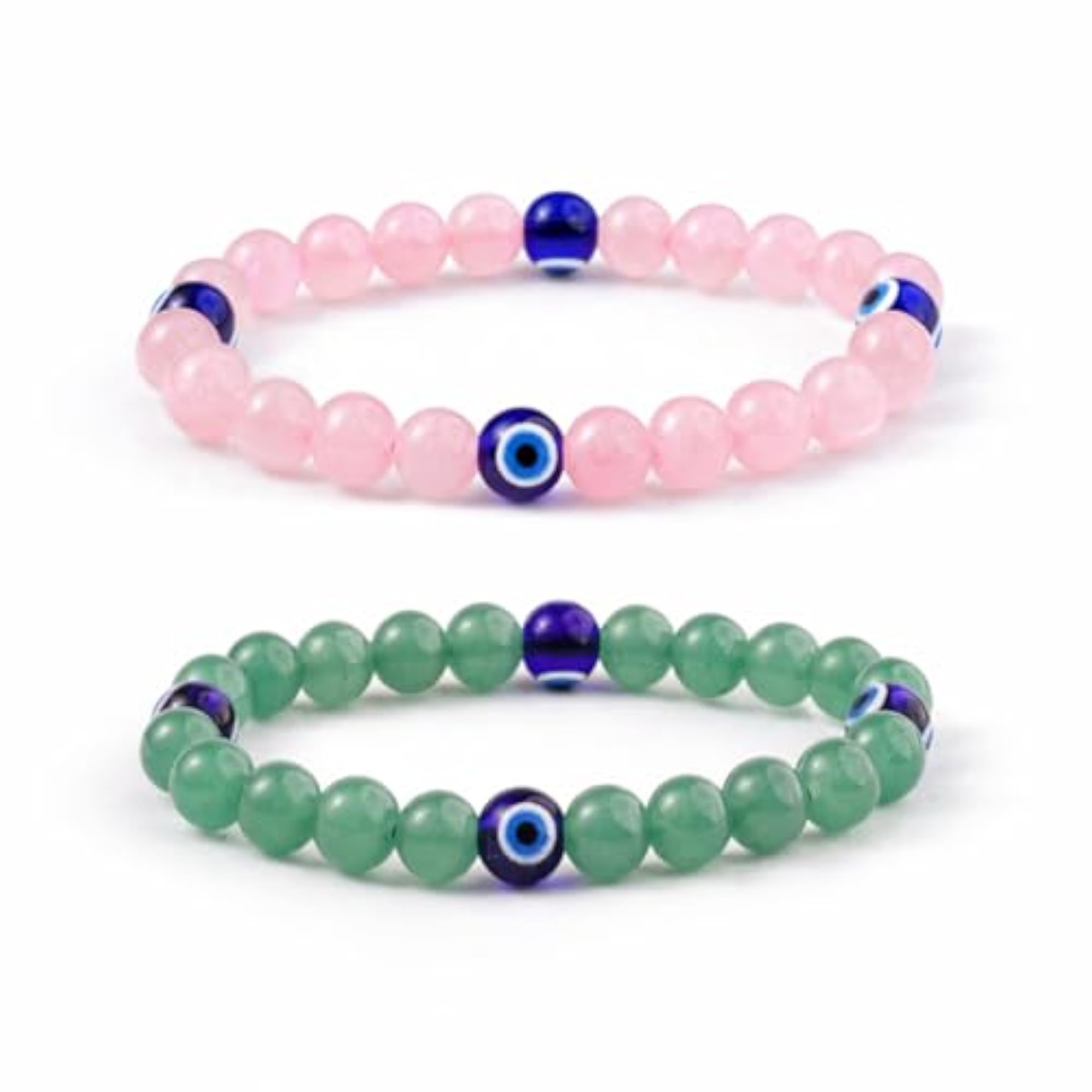 Evil Eye Adjustable Elastic Bracelet for Protection & Positivity