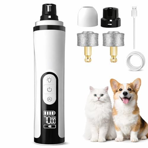 Silent Groom Pro Nail Grinder 2026 Upgraded with LED Light 3-Speed USB