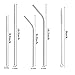 100Piece Reusable Stainless Steel Straws 8.5