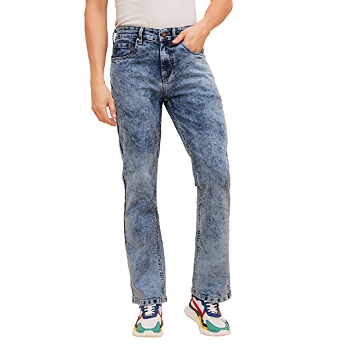 Image of HIGH Star Men's Mid Rise Bootcut Fit Stretchable Jeans