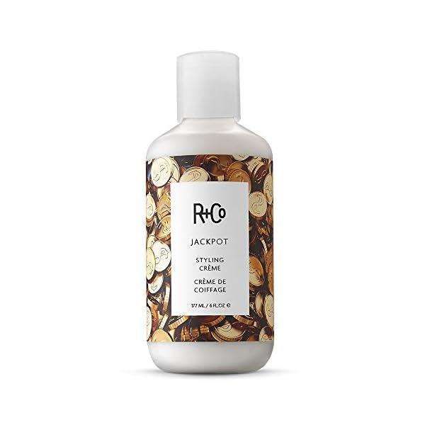 R+Co Jackpot Styling Crème | Thermal Protection + Seals In Moisture + Improves Elasticity | Vegan + Cruelty-Free | 6 Oz