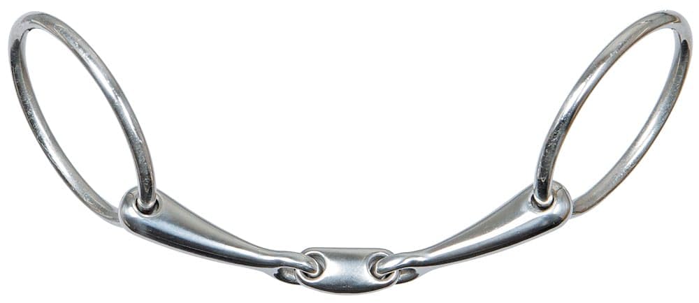 Bridon à eau Comfort Double cassé 14 mm avec anneaux coulissants argentés