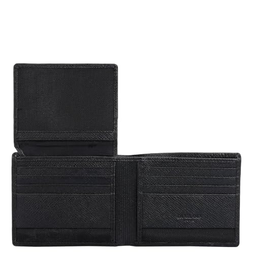Image of Da Milano Leather RFID Wallet for Men with Multicard Slot - Black