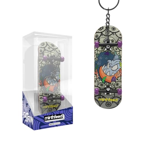 BIGH Fingerboard Llavero   Monopatin para Dedos de Madera Natural de Arce   Fingerboard Profesional   Finger Skate – Patin Dedo – Juguete Regalo – Skate Dedo – Patin Mano   Agua