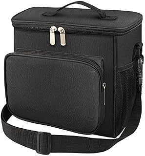 Cool Bag, Gelanty Insulated Lunch Bag, Black Waterproof Leakproof Water-Resistant Large Picnic Bag for Working, Beach, Camping, School, Office for Women, Men, Kids, Children, Adults