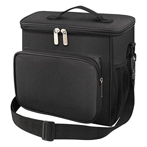 Cool Bag, Gelanty Insulated Lunch Bag, Black Waterproof Leakproof Water-Resistant Large Picnic Bag for Working, Beach, Camping, School, Office for Women, Men, Kids, Children, Adults Cover