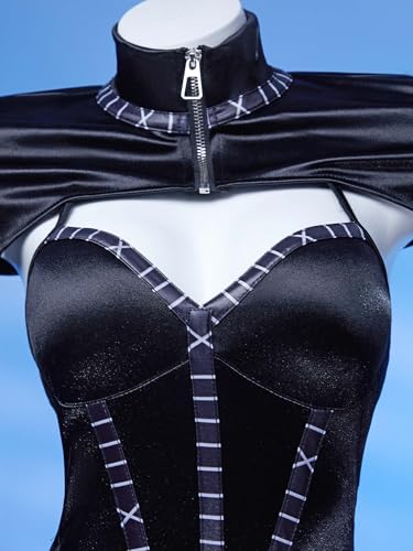 haikyuu Women Cat Cosplay Swimsuit with Swim Cap Goth One Piece Swimsuit Heroine Bathing Suit 6