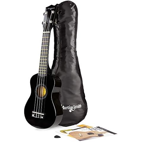Martin Smith Ukelele soprano negro con bolsa Cover
