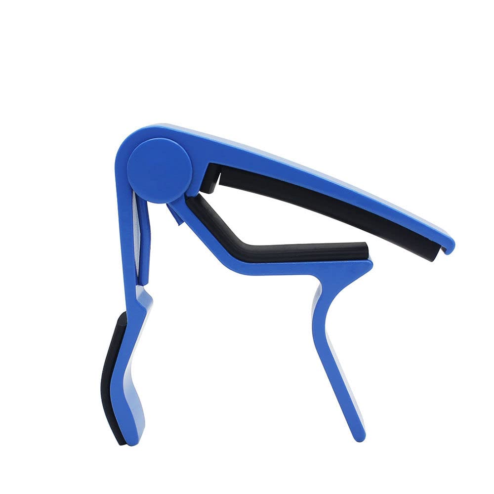 BATLAM Capotasto Universale per Chitarra, Chiave a Morsetto a Cambio rapido Capotasto Multicolore in Metallo in Lega di Zinco, Capotasto per Chitarra Bianco (Capotasto per Chitarra Blu)