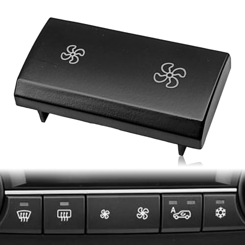Pleoos Fan Speed Button Switch Compatible with X5 E70 X6 E71 2008-2013 Models AC Climate Control Panel Fan Speed Button Switch Replacement ABS Cover