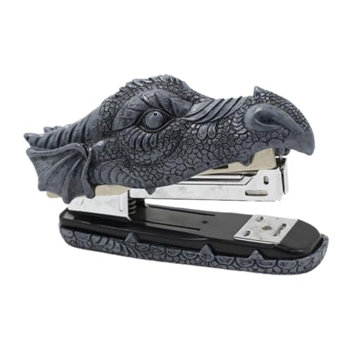 Zerodeko Dragon Modeling Handheld Stapler Unique Resin Office Supply Practical Portable Stapling Tool for School Home Travel