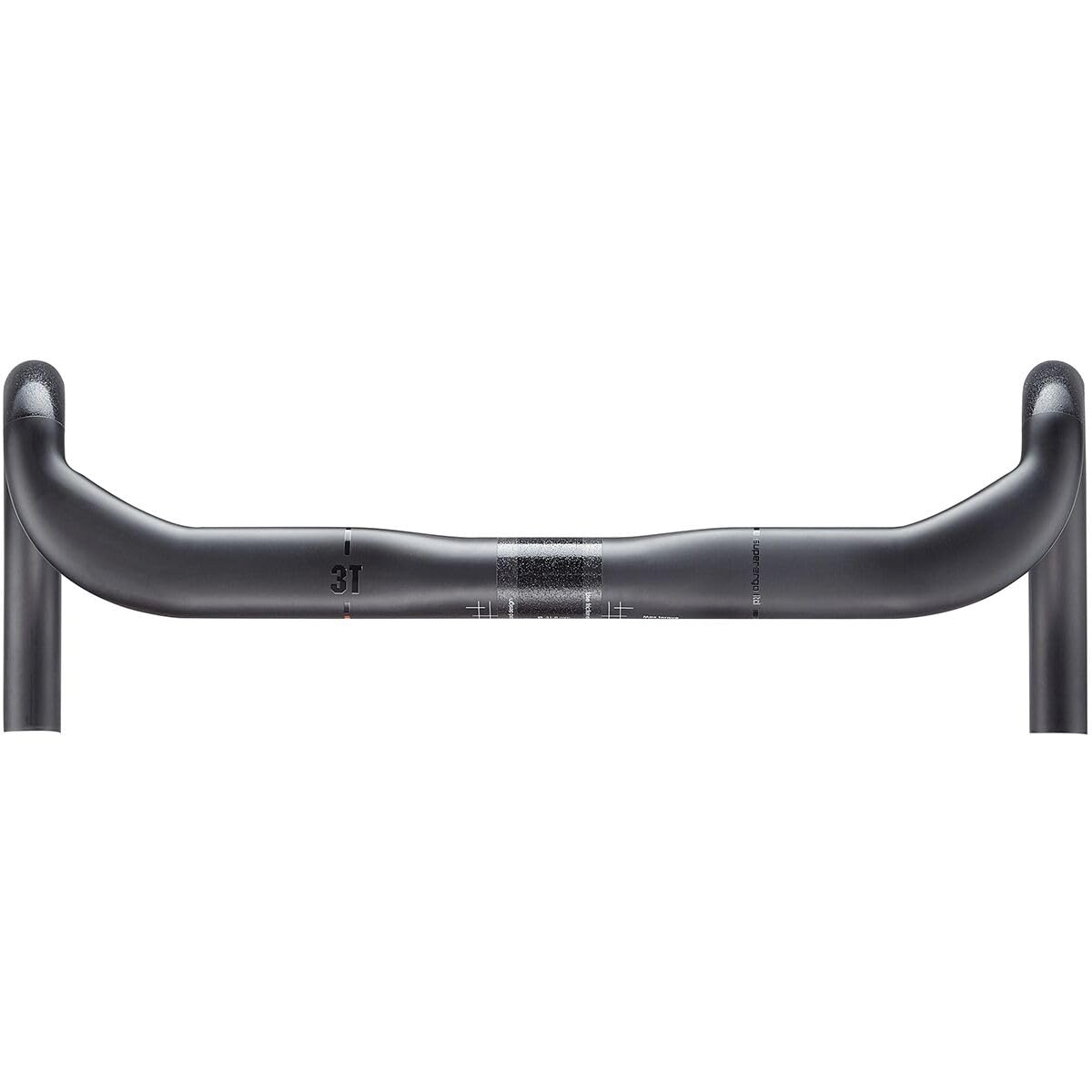 3T Superergo PRO - Manubrio da corsa unisex per adulti, nero, 40 cm