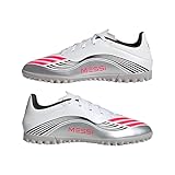 adidas Unisex F50 Messi Club Turf Football Boots, FTWR White/Lucid red/Silver met., 9 UK - Image 8