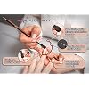 Americanails French Manicure Brush - Nail Clean Up Brush - Two Way Sable Nail Art Brush with Dotting Tool - Hardwood Handle - Professional Nail Salon Quality Brush - Creates Flawless French Manicures