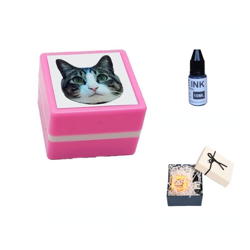 Timbro Personalizzato Per Animali Domestici GOEDCH - 3x3 Cm, Con Ritratto, Regalo Per Amanti Animali - Foto 8