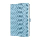 Mit hochwertiger Ausstattung: Gummibandverschluss, Leseband, Stiftschlaufe und Einstecktasche für lose Zettel, 12 perforierte Notizblätter zum Heraustrennen