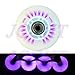 JCCHT Luminescence Roller Skate Wheels Light up Single Inline Skate Wheels with Bearings 8-Pack 62mm-125mm,Purple,100mm