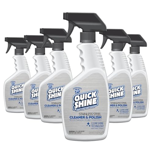 Limpiador y Pulidor de Acero Inoxidable Quick Shine 24oz, Pack 6
