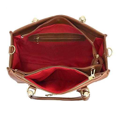 Kit Bolsa Baú Grande Trançada e Carteira Arietto Cor:Marrom