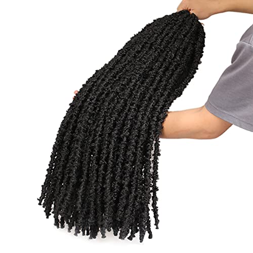ZRQ Butterfly Locs 76,6 cm envelhecido Faux Locs Tranças de crochê cabelo pré-enrolado pontos de cro