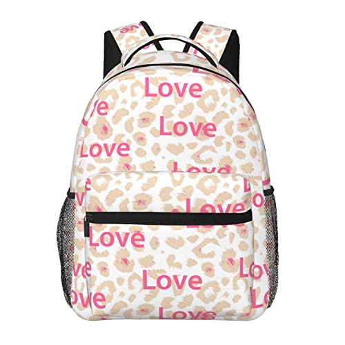 Sac à dos de voyage pour ordinateur portable femme imprimé léopard grand sac à dos d'école