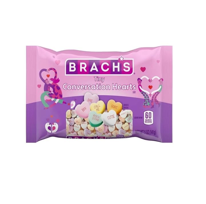 Brach's Tiny Conversation Hearts - 5 oz Bags - Pack of 2 - Classic Valentine's Day Candy That Generations Have Loved