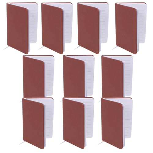 Carnet de poche ligné lot de 10 petits blocs-notes portables
