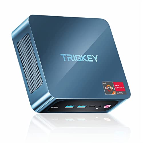 TRIGKEY AMD Mini PC Ryzen 5 5500U Mit 11 Pro OS, 16G DDR4 1TB M.2 NVME SSD Mini Computer, Dual HDMI 4K@60Hz AMD Radeon RX Vega 7, WiFi 6, Mini Gaming PC