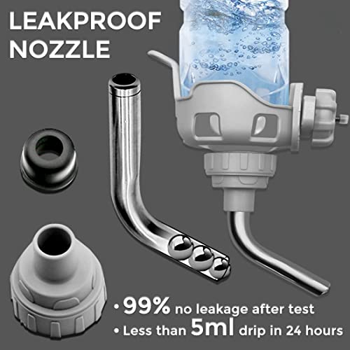 Vannon Dog Water Dispenser For Cage Leakproof Crate Water Bottle For Dogs & Rabbits Pet Auto Feeding Water Bottle Nozzle Diameter: 12Mm, Top Fill, Bpa Free #TOP1