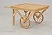 AubryGaspard Chariot en Bois sur Roues présentoir Magasin Fruit et légume