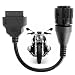 OHP 10 to 16 Pin OBD Diagnostic Scanner Adapter for BMW Motorcycles Year 1996 to 2016 | GS911, OBDLink and Motorscan | K-line and DCAN Interface
