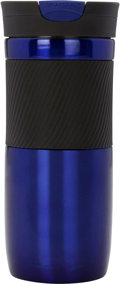 Contigo Unisex - Adult Byron Water Bottle, Blue, 470 ml