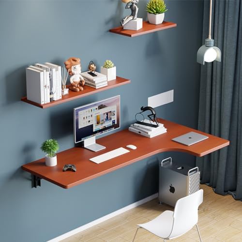 Wall Mounted Folding L-Type Corner Table - Multifunctional Workbench, Space-Saving Hanging Corner Desk for Home Office, Dining, Writing - 90x70x50CM