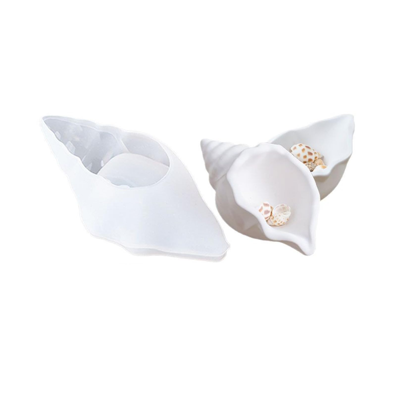 Buxuaaaa Conch Jar Silicone Molds Jewelry Storage Box Molds Epoxy Resin Castings Cylinder Plasters Conch Jar