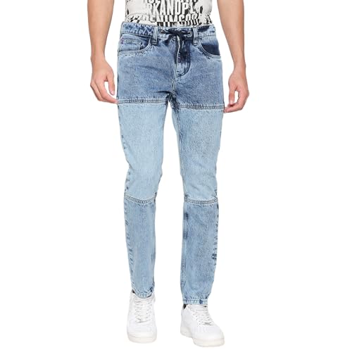 Image of Being Human Blue Jogger Fit Men's Denims Clothing