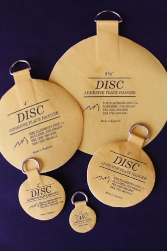 Image of Flatirons Disc Adhesive Plate Hanger Set (4-5.5 Inch Hangers)