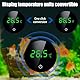 Digital Aquarium Thermometer, kabelloses USB LED-Thermometer zum Aufkleben, Aquarium Thermometer mit Touch-Tasten ℃/℉ für die Messung der Temperatur von Fischen, Schildkröten oder Wassertieren