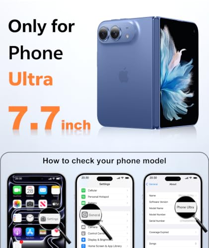 Image of FNTCASE for Phone 2026 Ultra Case /Phone Fold Phone Case Blue Translucent