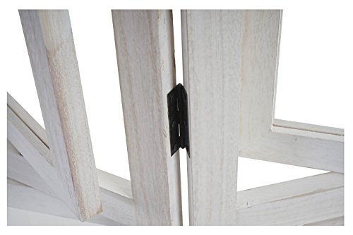 Mendler Paravent Fotogalerie II, Raumteiler Trennwand Sichtschutz Foto-Paravent, 160x125cm - weiß