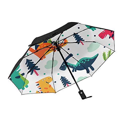Parapluie coupe-vent automatique dinosaure : fini les parapluies retournés