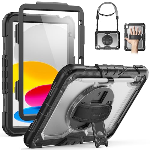 Coque iPad 11 / 10.9 pouces transparente étui antichoc avec protection écran 360
