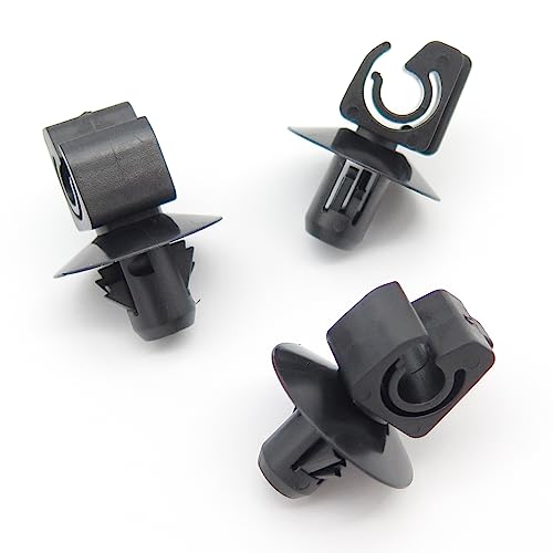 VVO Fasteners Plastic Brake Line Clip, Black (Pack of 10)