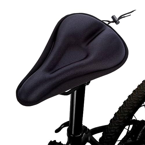 Sillín Cubre Bicicleta Gel, Funda de Gel para Sillin de Bicicleta, Funda para Sillín de Bicicleta, Sillín Cojín Suave para Bicicleta, para Bicicleta de Carretera, de montaña y Urbana,18 x 28 cm