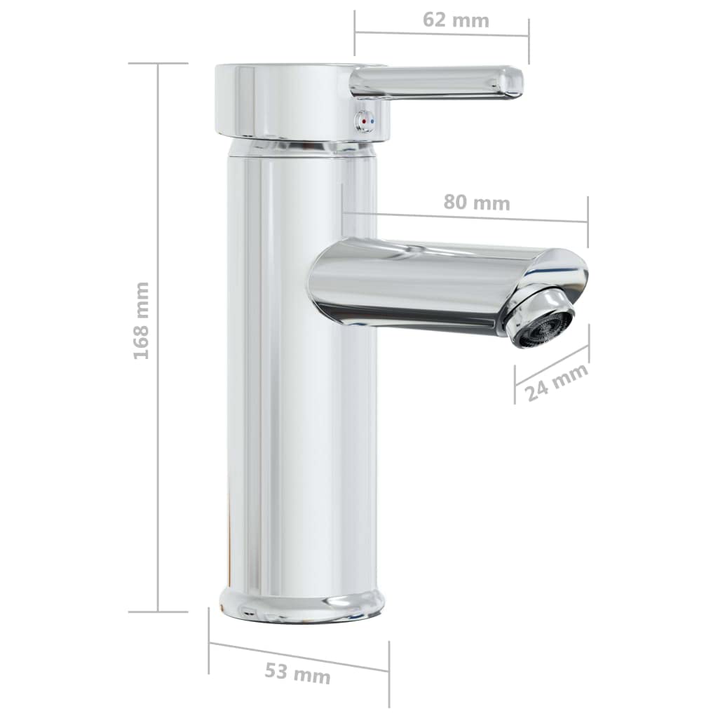 Lavabo empotrable de cerámica, 61 x 39 x 18 cm, color blanco, con grifo y rebosadero, desagüe push abierto, para cuarto de baño, huéspedes, remodelación