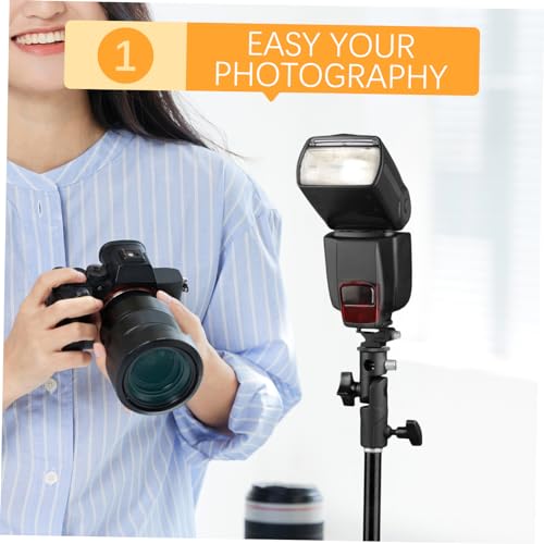 Soporte de flash para estudio fotográfico y conector de luz DSLR 6
