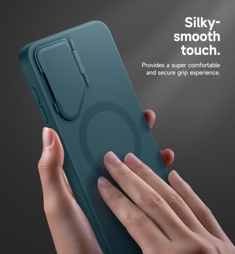 Image of SURITCH for Samsung Galaxy S26 FE Phone Case with Kickstand, Lake Green