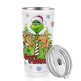 Paayna 20 oz Merry Christmas Max Stainless Steel Tumbler with Lid, Xmas Tree Snowflake Vacuum Double...