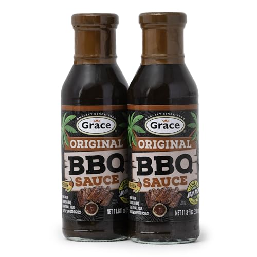 Grace Original BBQ Sauce 2-Pack (11.8 oz Bottles) – Classic Sweet & Smoky Barbecue Sauce for Grilling, Chicken, Pork, Ribs & Seafood