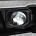 SPEC-D TUNING Black Projector Headlights w/Sequential LED Tube Signal and Startup Animation Compatible with 2019-2024 Ram 1500, Left + Right Pair Headlamps Assembly